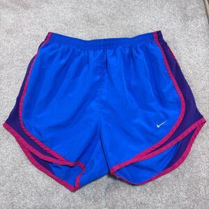 Women's Nike Dri-Fit Tempo Running Shorts, Blue with Pink Accent, Size S